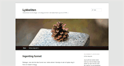 Desktop Screenshot of lykkeliten.bloggnorge.com