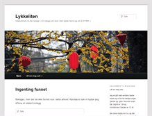 Tablet Screenshot of lykkeliten.bloggnorge.com