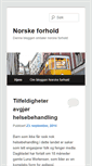 Mobile Screenshot of norskeforhold.bloggnorge.com